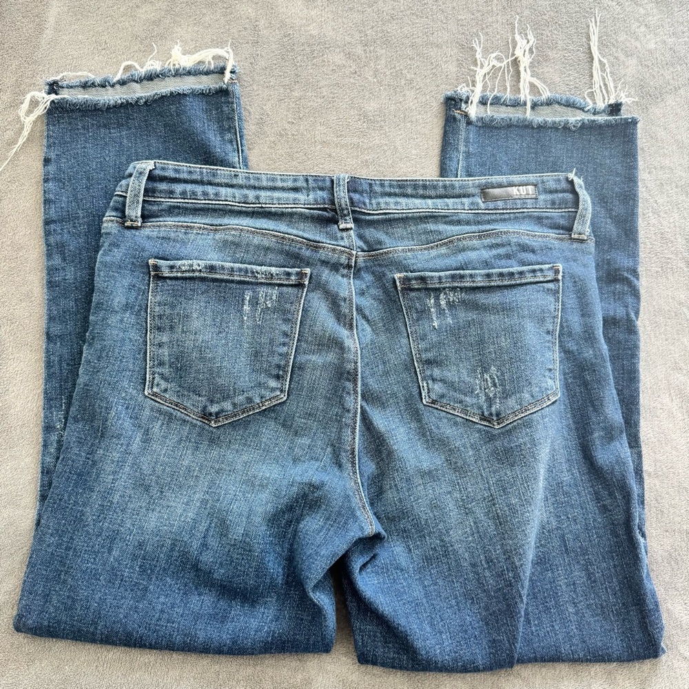 Kut from the Kloth Reese Ankle Straight Leg Jeans Sz 10 - Picture 3 of 7